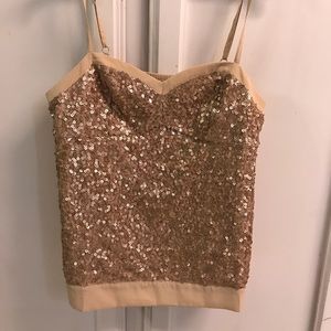 Gold sequin American Eagle top